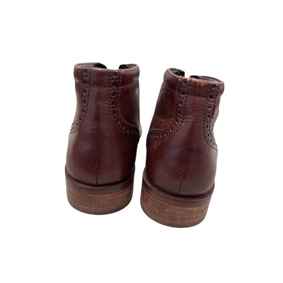 Cole Haan Mens Brown Leather Ankle Wingtip Boots 8M SKU 7796 - Picture 8 of 14